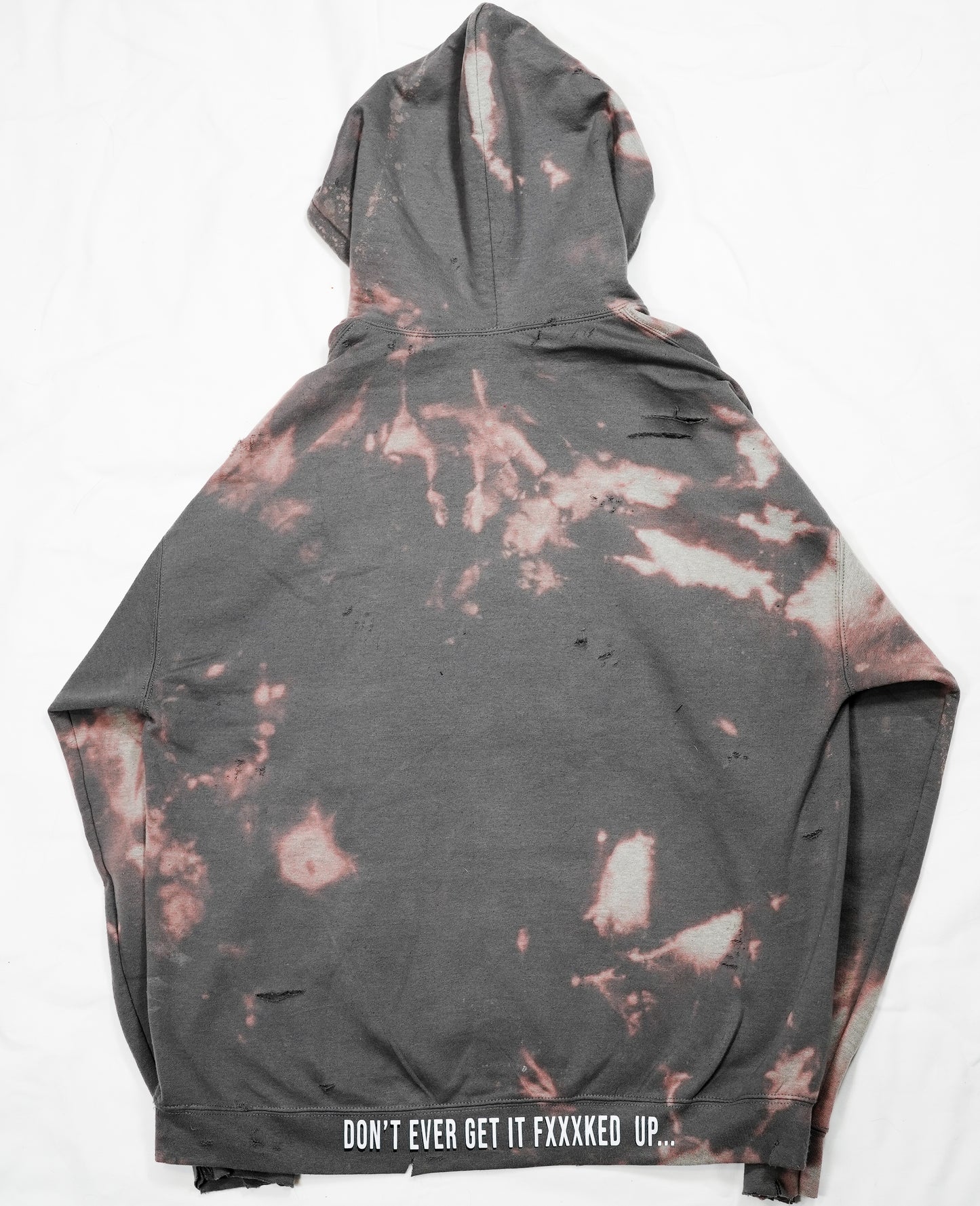 No Free Rides Hoodie (Dyed & Distressed)