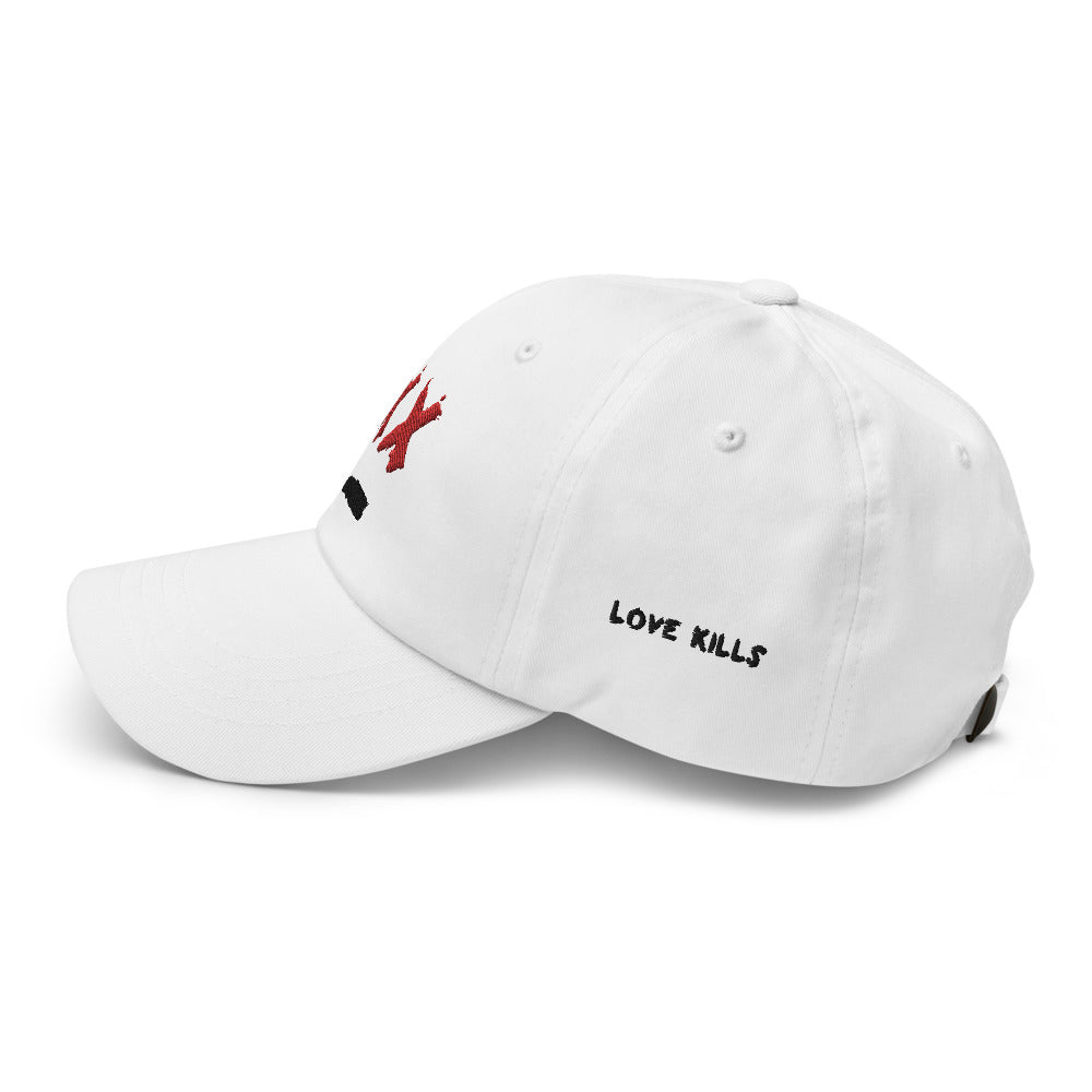 Love Kills Dad Hat (White)