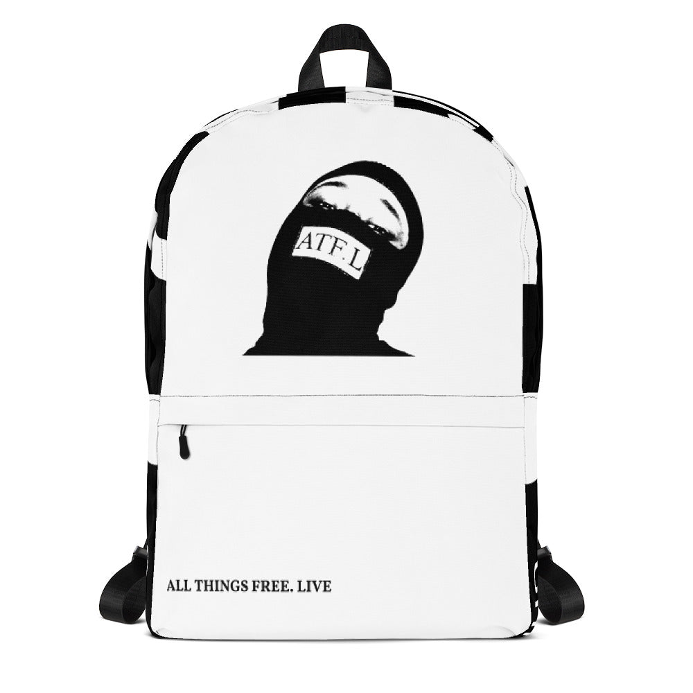ATF.L Bookbag (White & Black)